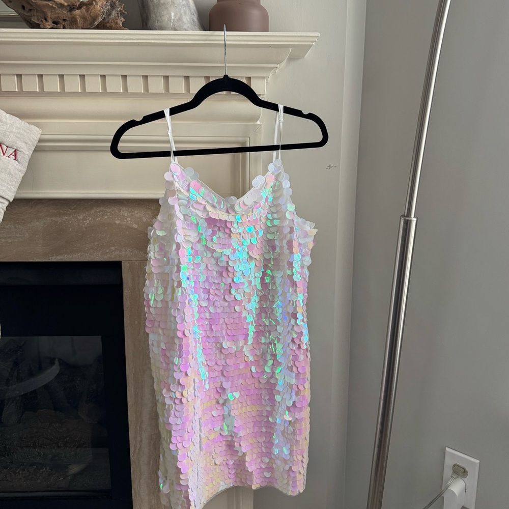 Iridescent Sequin Kids Dress